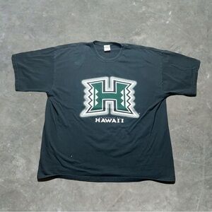 ☀️ Hawaii Rainbow Warriors College Graphic Tee Mens Size XXL Black Green